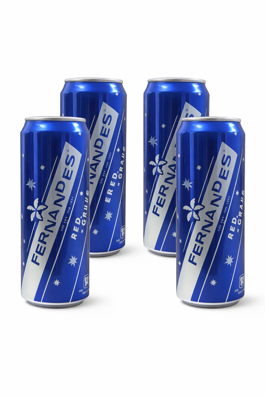 Fernandes Blue Soda – Tropical Sweet & Refreshing Soft Drink (4-Pack)