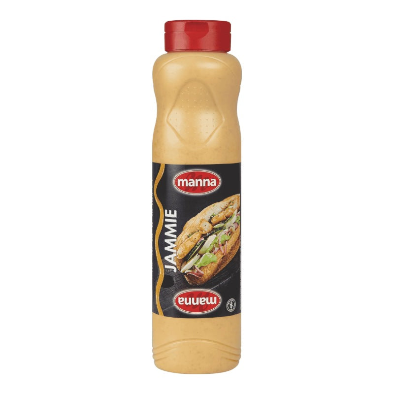 Manna Jammie sauce 1L squeeze tube – halal sweet onion sauce, Dubai