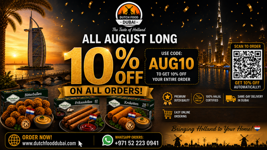 10% OFF All August at Dutch Food Dubai – Use Code AUG10!