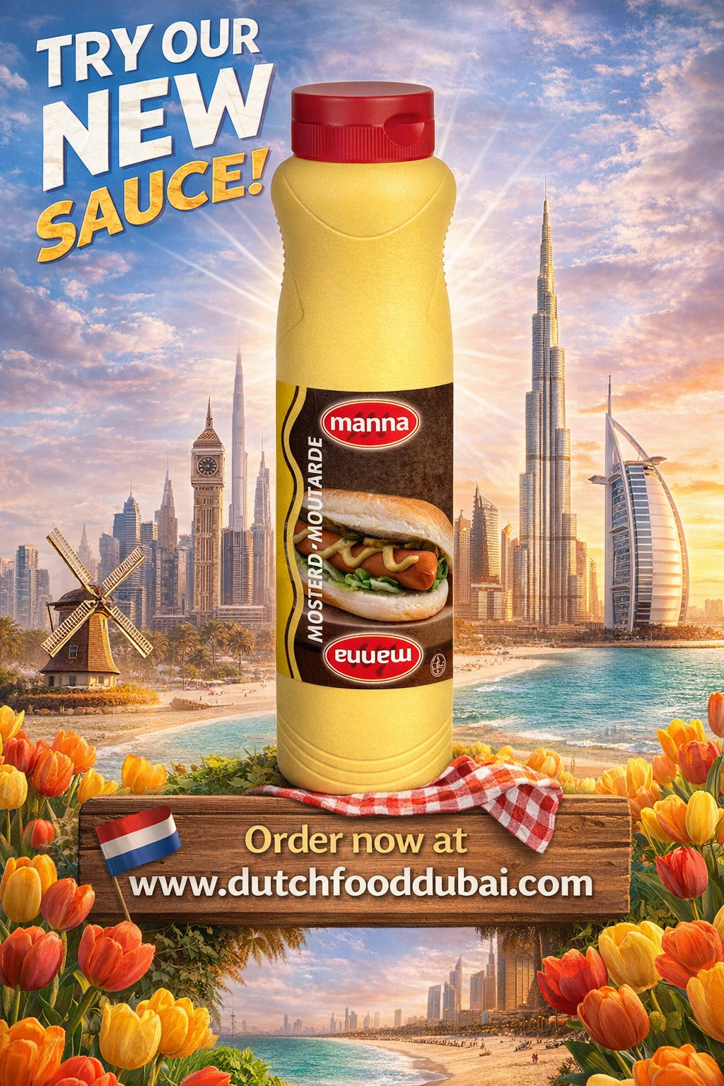Discover the New Manna Mustard Sauce at Dutchfood Dubai