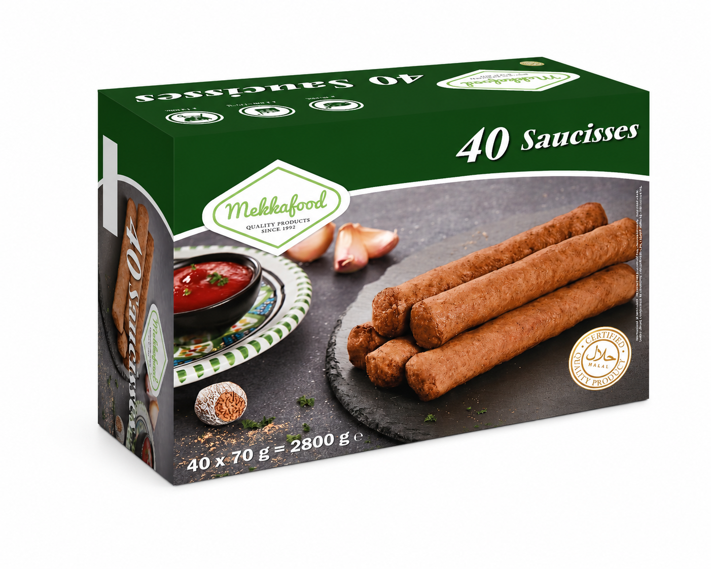 Mekkafood Frikandellen 40 Pieces | Halal Dutch Snack Box Dubai UAE