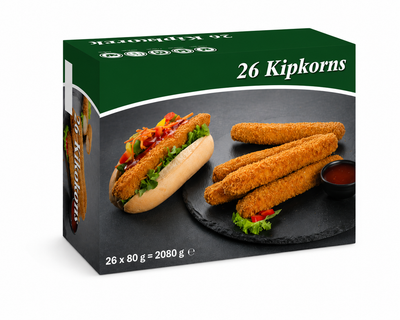 Mekkafood Kipkorns 26 Pieces | Halal Dutch Chicken Snack Dubai UAE