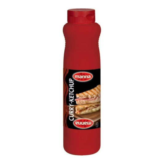 Manna curry ketchup 1L squeeze tube – halal Dutch snack sauce, Dubai