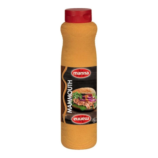 Manna Mammouth sauce 1L squeeze tube – halal Belgian snack sauce, Dubai