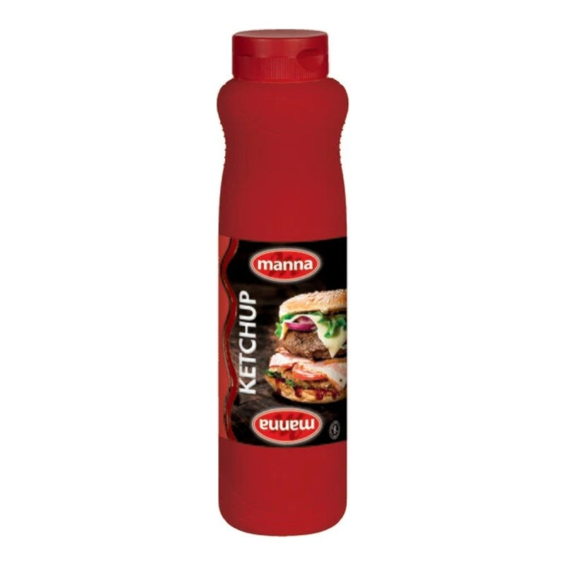 Manna tomato ketchup 1L squeeze tube – halal, Dubai